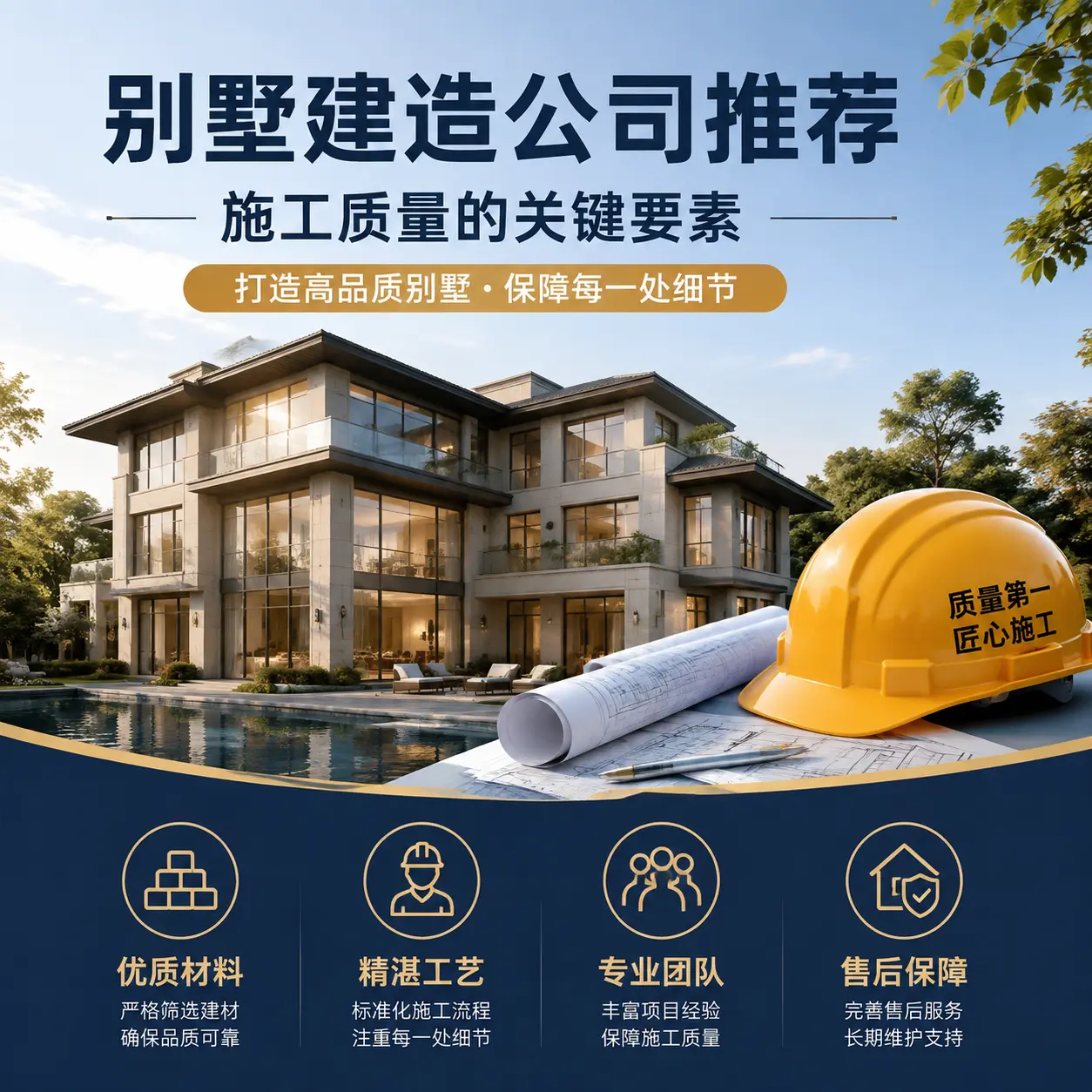 别墅建造公司推荐: 桐梓 施工质量的关键要素