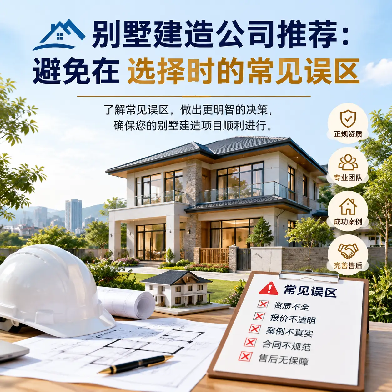 别墅建造公司推荐：避免在 桐梓 选择时的常见误区