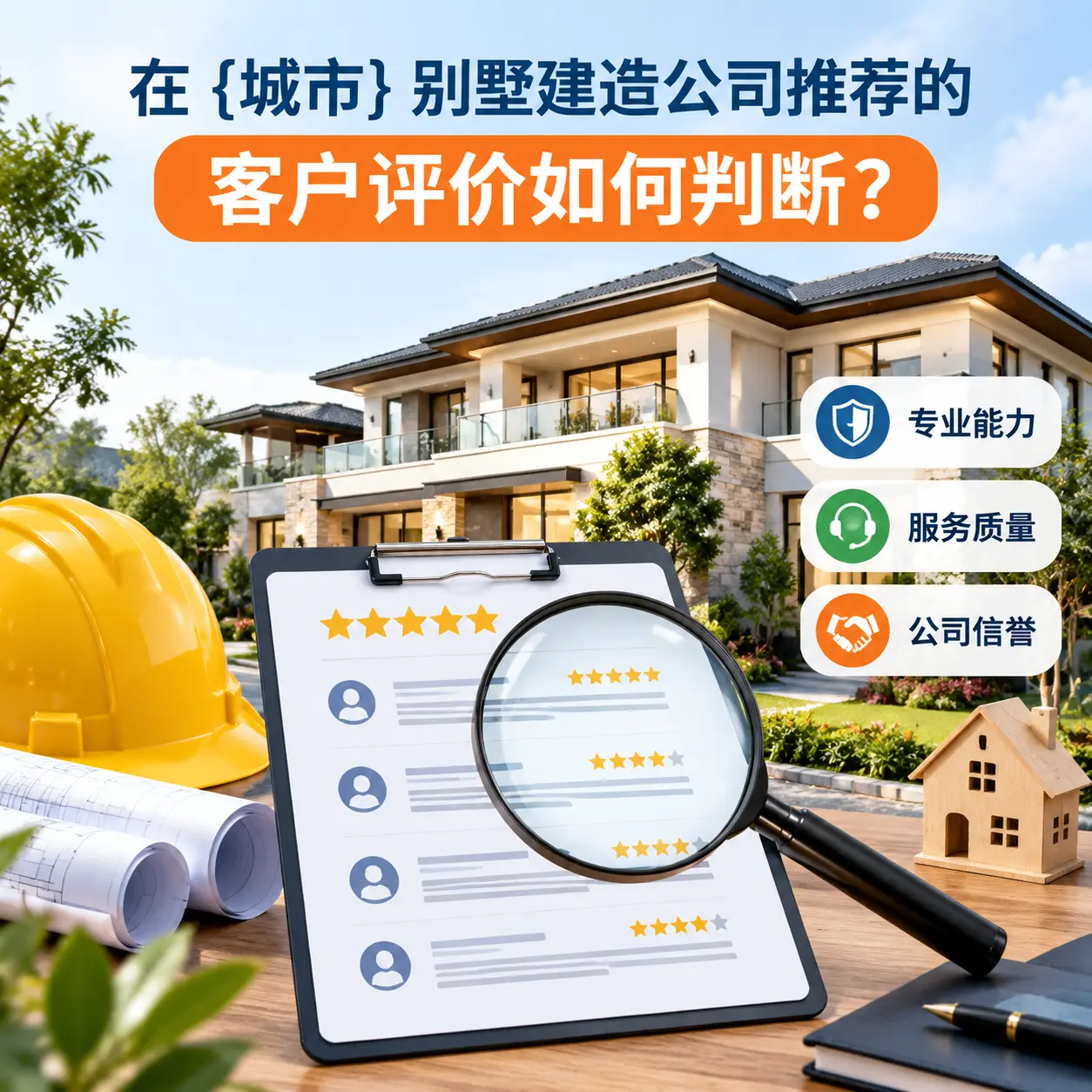 在 桐梓 别墅建造公司推荐的客户评价如何判断?