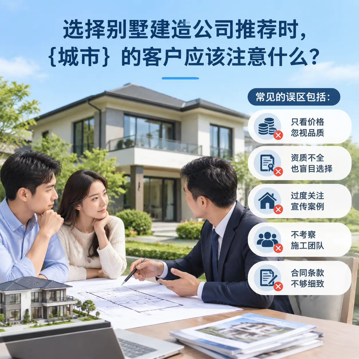 选择别墅建造公司推荐时，桐梓 的客户应该注意什么？