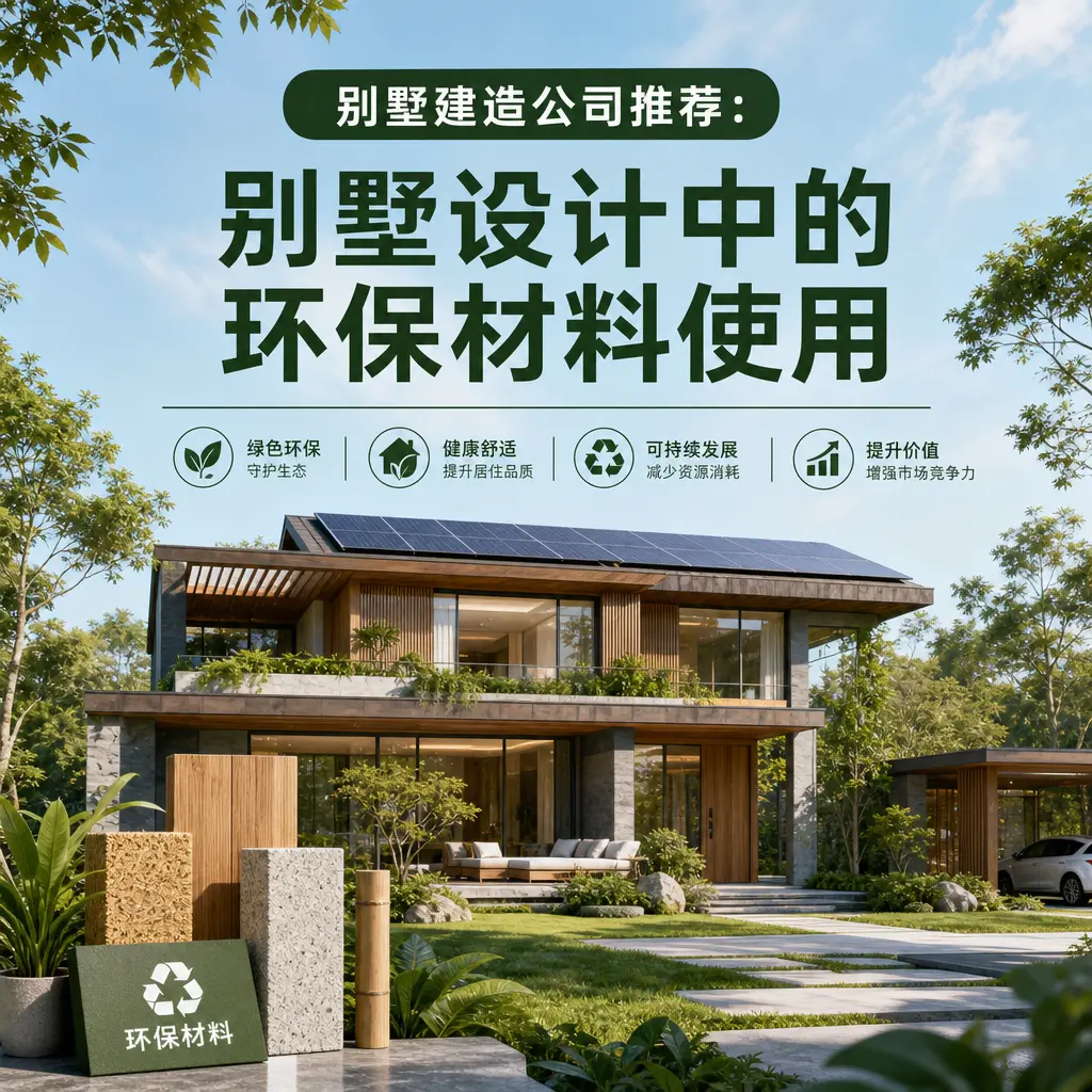 别墅建造公司推荐： 桐梓 别墅设计中的环保材料使用