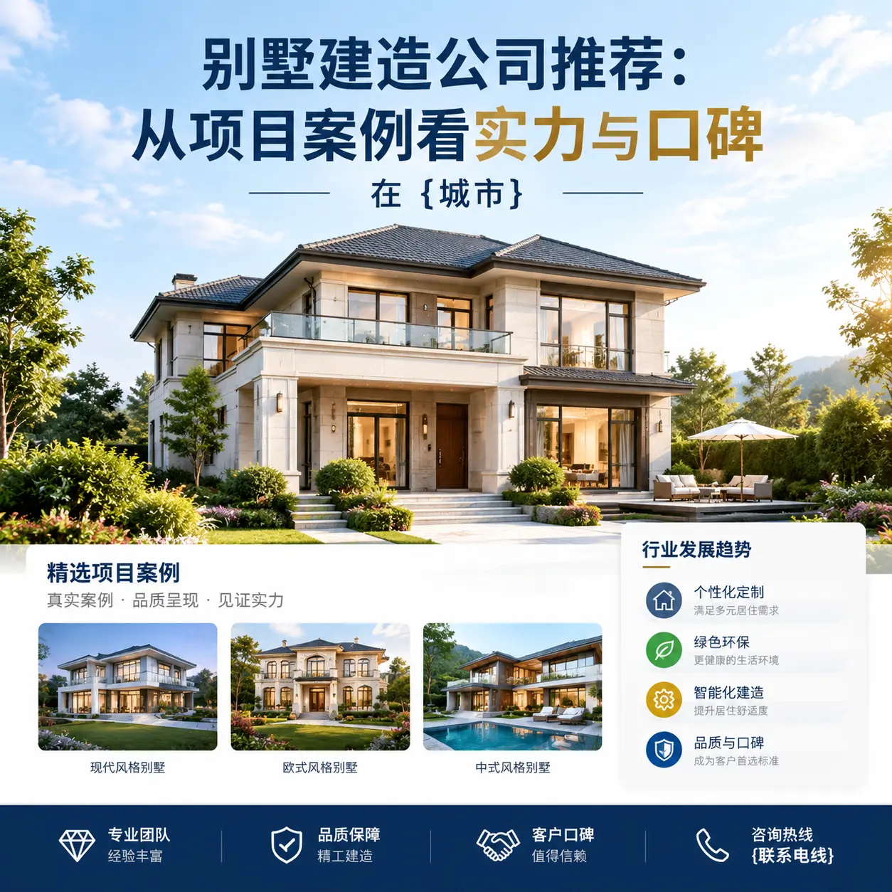 别墅建造公司推荐：从项目案例看实力与口碑在 桐梓